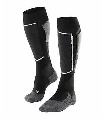 Falke Ski Socks SK2 Womens Medium Volume In Black • £27.20