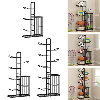 £99.08 • Buy Equipment Storage Rack Indoor Vertical Display Rack Freestanding Ball Storage
