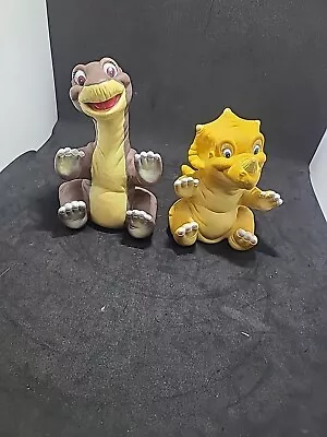 Vintage 1988 Pizza Hut Little Foot And Cera Rubber Hand Puppet • $14