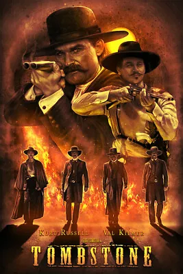 Tombstone Silk Hot Movie Print New Wall Art Home Decor - POSTER 20x30 • $23.99