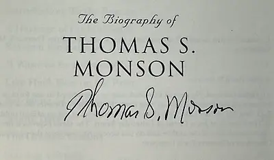 Thomas S Monson SIGNED! To The Rescue Biography Swinton Mormon LDS 1st Ed 2010 • $11.99
