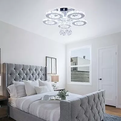 Modern Crystal Ceiling Light LED Chandelier Pendant Light For Dining Room Light • $83.99