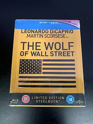 The Wolf Of Wall Street - Limited Edition Steelbook [Blu-ray] UK Version • $45