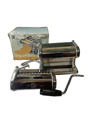 Vintage Marcato OMC Atlas Model 150 Pasta Maker Machine With Box Made In  Italy • $30