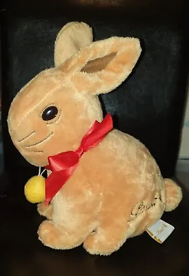 Lindt Bunny Rabbit Soft Toy With Zipped Pouch Red Bow Cuddly Gift Easter 28cm • £14.99