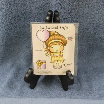 La-La Land Crafts Rubber Stamp - Heart Balloon Marci • $5.99