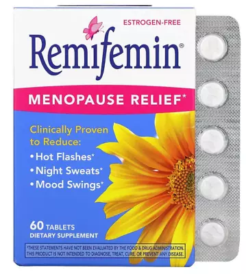 REMIFEMIN 60's Menopause Symptoms Relief Hot Flushes Sweating Xpedite Ship • $85