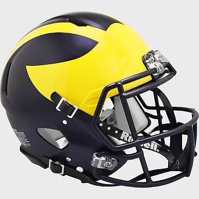 MICHIGAN WOLVERINES NCAA Riddell SPEED Full Size Authentic Football Helmet • $359.99