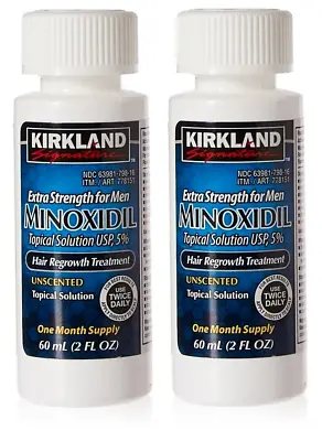 Kirkland Minoxidil 5% Extra Strength Men Hair And Beard Regrowth  2 Month Supply • $13.99