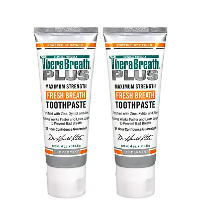 $38.49 • Buy Therabreath Plus Fresh Breath Maximum Strength 24-Hour Toothpaste With Zinc, Xyl