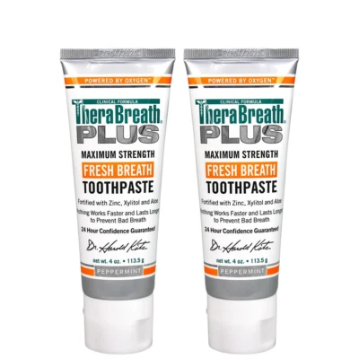 $38.49 • Buy Therabreath Plus Fresh Breath Maximum Strength 24-Hour Toothpaste With Zinc, Xyl