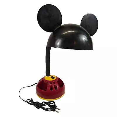 Mickey Mouse Ears Gooseneck Kid Lamp - Desk / Work Bench With Rotating Organizer • $34.99