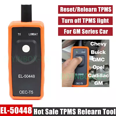 $6.99 • Buy Universal TPMS Reset Tool Car Tire Pressure Monitor Sensor Relearn Tool EL-50448