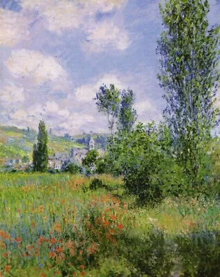 Claude Monet: View Of Vetheuil Painting - 8  X 10  PRINT • $15.97