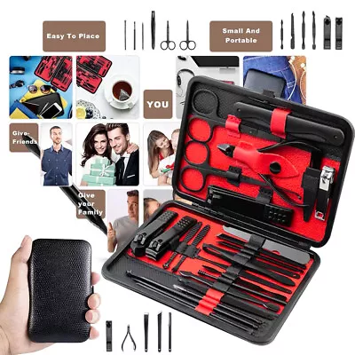 36PCS Manicure Pedicure Nail Care Set Clippers Cutter Kit Case For Men Women • $17.09