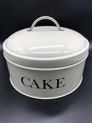 $30 • Buy Williams Sonoma Vintage-like CAKE CARRIER 10 1/2  DIAMETER Metal Dome Lidded Tin