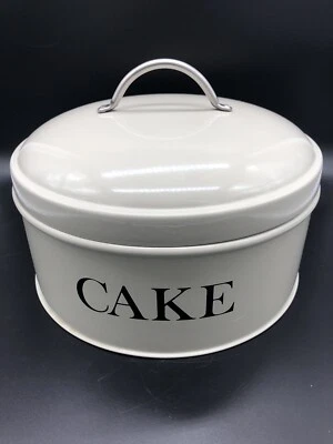 $30 • Buy Williams Sonoma Vintage-like CAKE CARRIER 10 1/2  DIAMETER Metal Dome Lidded Tin