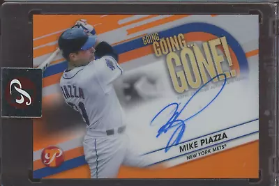 2023 Topps Pristine Going Going Gone! Orange Refractor Mike Piazza 1/25 Auto • $7.50