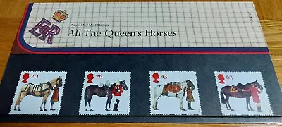 1997 All The Queens Horses Cat. Value £3.00 RM Presentation Pack 278* • £1.30