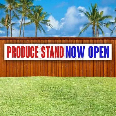 PRODUCE STAND NOW OPEN Advertising Vinyl Banner Flag Sign LARGE HUGE XXL SIZE • $169.99