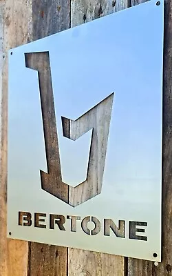 BERTONE Metal Sign -UK Made -Garage Sign- CAR- Man Cave 55CM • £45