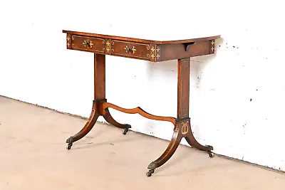 Early Baker Furniture Regency Rosewood Console Or Side Table Circa 1930s • $2295