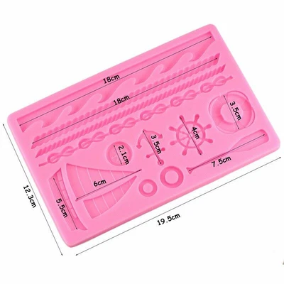 £20.90 • Buy Anchor Rudder Boat Silicone Mold 3D Cake Decorating Tools Chocolate Candy Moulds