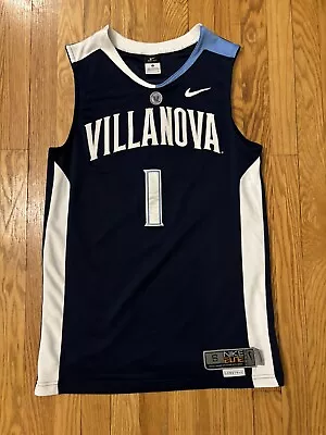 Villanova Wildcats #1 Nike Elite Basketball Jersey Authentic (Adult Small) Blue • $75