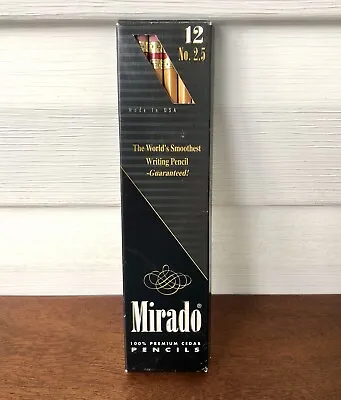 12 Mirado Pencils Premium Cedar USA No 2.5 Open Box 2002 Sanford Erasers Work • $22.99
