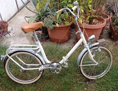 Vintage Folding Bicycle Edoardo Bianchi 2o’’ Size Wheels Bici Pieghevole • $239