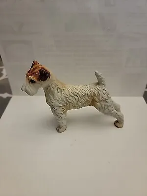 Porcelain Schnauzer Dog Figurine • $10