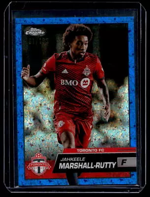 2023 Topps Chrome MLS Blue Mini-Diamond #128 Jahkeele Marshall-Rutty /199 • $14.99