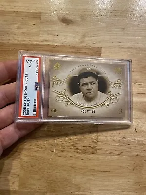 Babe Ruth PSA 9 MINTY MINT Great Bambino #2 New York Yankees Legendary Cuts 2005 • $489