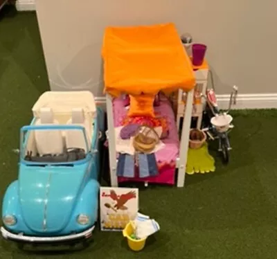 Julie American Girl Doll Lot With Bed Car Bike And Accessories • $750