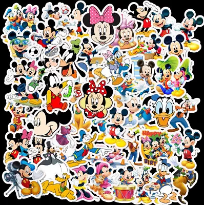 50 Pcs Cute Mickey Cool Vinyl Decal Graffiti Sticker Bomb Skate Laptop Guitar UK • £4.66