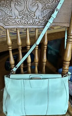 Gianni Chiarini Pastel Green Lamb Leather Crossbody Handmade Italy NWT 5 • $99