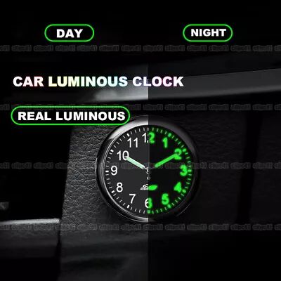 Luminous Pocket Mini Quartz Analog Watch Stick-On Clock For Boat Car Accessories • $9.49