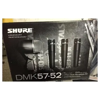$369.99 • Buy Shure DMK57-52 Drum Mic Kit Authorized Dealer-x3 SM57 X1 Beta52 X3 A56D (used)