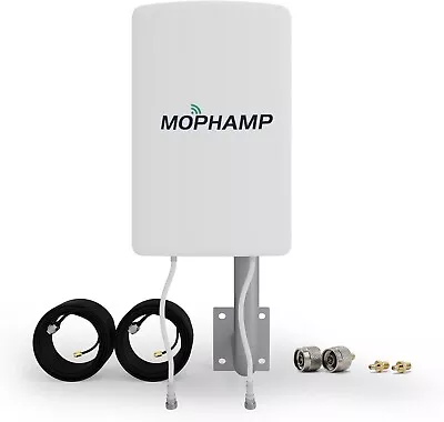 4G/5G MIMO LTE Antenna 680-3800MHz High Gain 8dBi 丨Twin 32.8ft Low Loss Coax Cab • $63