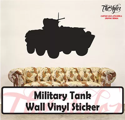 Military Tank Custom Wall Vinyl Sticker • $47.52