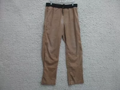 PrAna Pants Medium Adult Beige Khaki Joggers Straight Leg Hemp Vaha Lounge Mens • $28.75