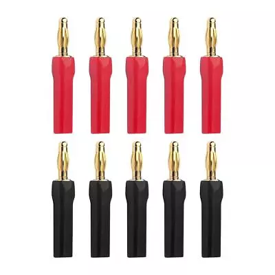 VCELINK 4Mm Speaker Banana Plugs-Open Screw Type24K Gold Plated Speaker Wire Ba • $12.75