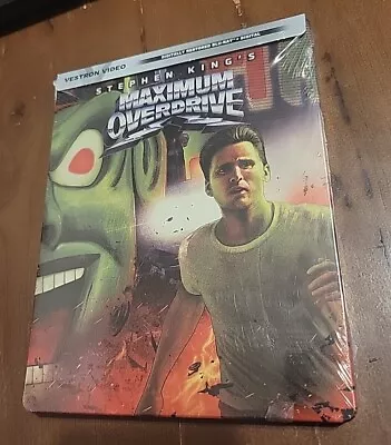 Maximum Overdrive BLURAY STEELBOOK BRAND NEW FACTORY SEALED FREE BOX SHIPPING  • $41.95