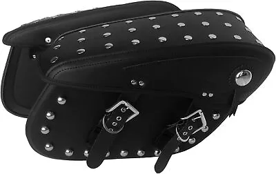 Motorcycle Saddlebags Leather Saddle Bags 2PCS Side Bags Tool Bags Waterproof UK • $138.39
