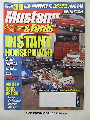 Mustang & Fords Magazine March 2002  John Wilgus  '70 Mustang Grabber • $9.77