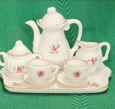 Vintage Miniature Porcelain Tea Set • $28