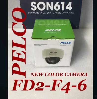 Pelco FD2-F4-6 CCTV Color Camera W/ 650TVL 3.6mm True Day/Night NTSC Indoor NEW! • $89.90