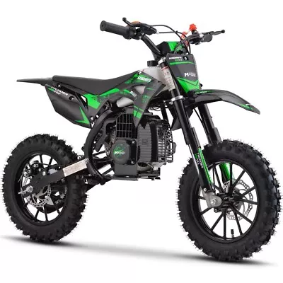 Kids Gas Mini Dirt Bike Motorcycle Green Ages 13+ Off Road MotoTec 50cc 2-Stroke • $469