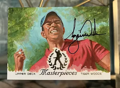 🏀 2013 Upper Deck Master Collection - TIGER WOODS AUTO SP /10 1/1 UDA Masters • $1333.33