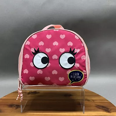 Gymboree Lunch Bag Kids Girls Pink Hearts Glow In The Dark Insulated Lunchbox • $11.89